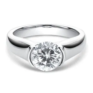 925 sterling silver 2ct moissanite ring for wedding engagement
