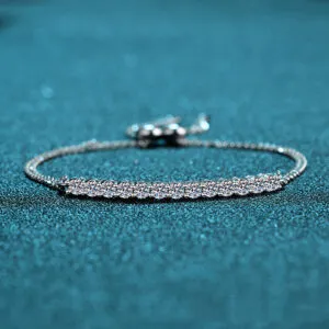 Total 2 Carat D Color Moissanite Bracelet Gemstone