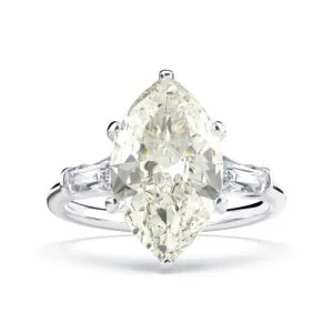 Lady jewelry s925 sterling silver large diamond engagement rings
