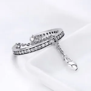 925 silver zircon romantic statement ring fashion lady rings jewelry 2021 hot sale